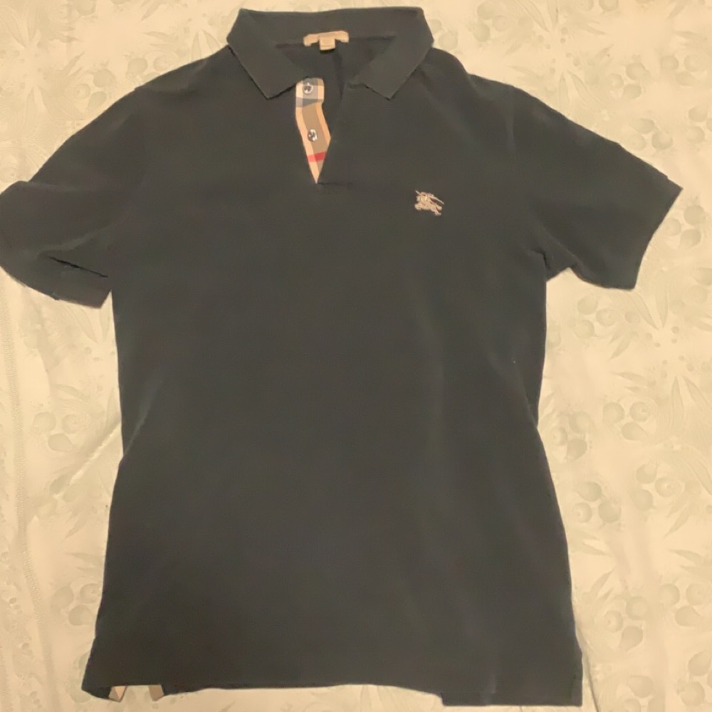 Burberry Navy Blue Polo
